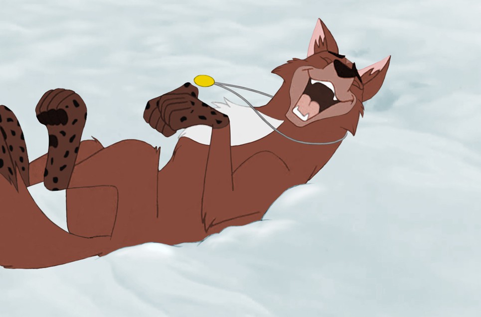 Rolling in the snow
