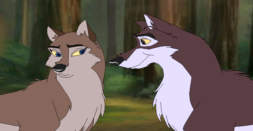 Aleu and her mate, 