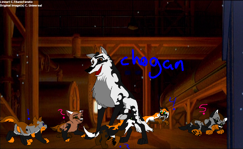 Chogan and Duskari's first litter. They need names