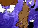 White Tip Howls to her mom