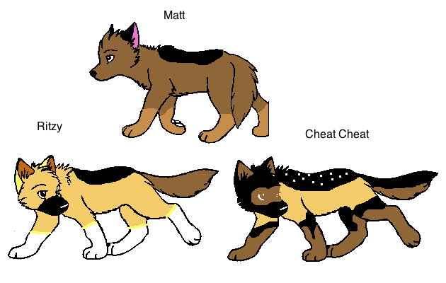 Brisko and Meg's pups my part