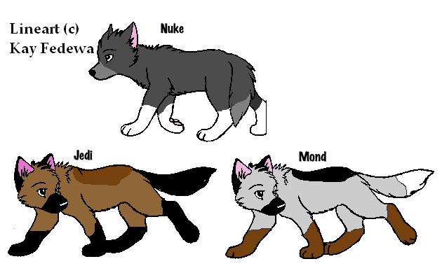 Klondike and Silber's first litter *new charries!*