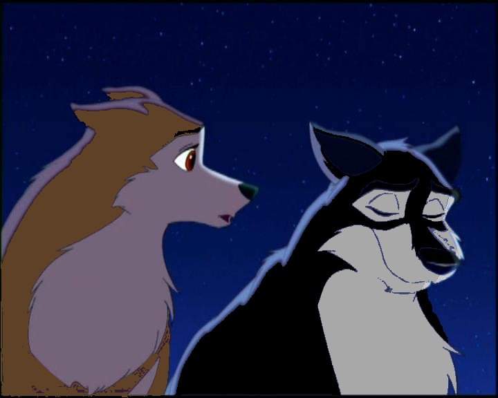 Ice and Kyley at night