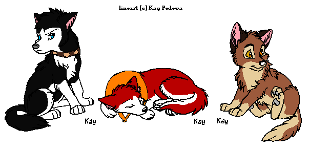 Balto Character pups! *Lineart Time*