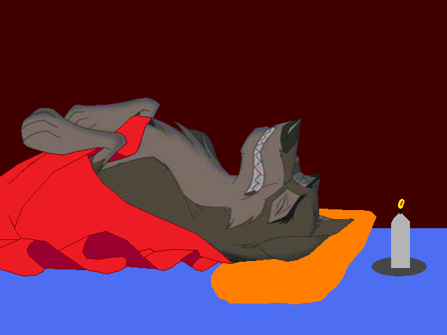 balto in bed