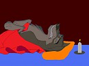 balto in bed