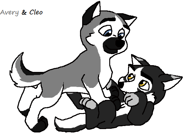 Cleo and Avery as Pups