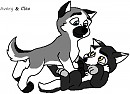 Cleo and Avery as Pups