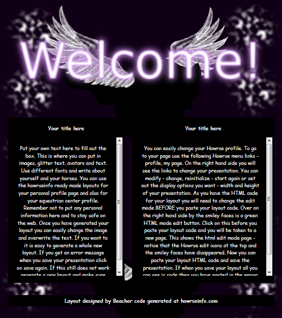 Free Profile Layout .::Read info to download::.