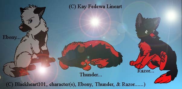 Ebony, Thunder, & Razor............