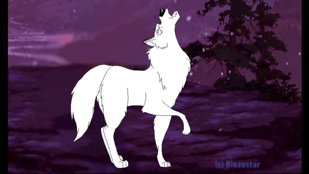 Blank Render #5 - Howling Male Wolf