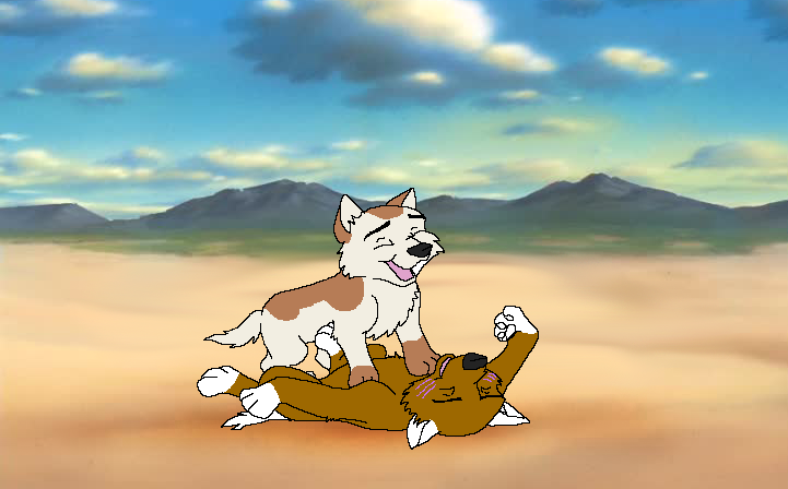 Charlie and lila at play