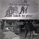 Get out of here wolf dog