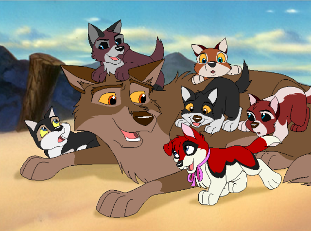 Balto and his grandpups