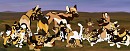 African Wild Dog Family