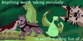 Anything worth taking seriously is worth making fu