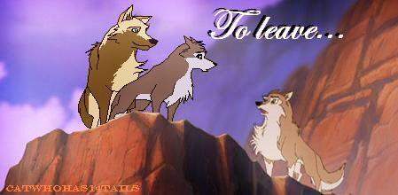 To leave...