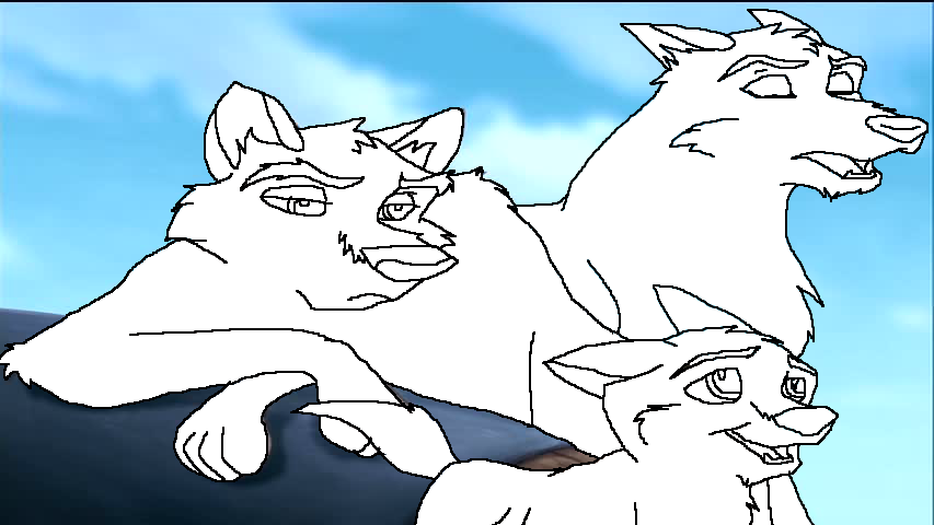 I hate pup-sitting line art