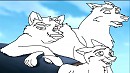 I hate pup-sitting line art