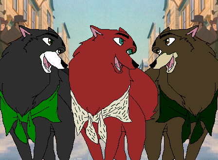 Kagome, Sango and Ayame.