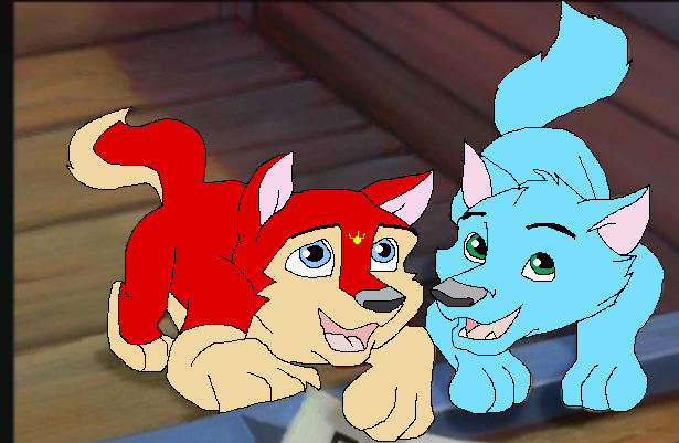 Arcanine and Riku as pups Request for Ligerstar