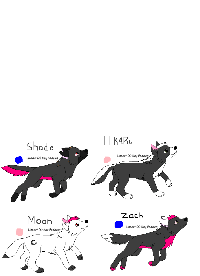 Clark and Shadow's pups in Role play