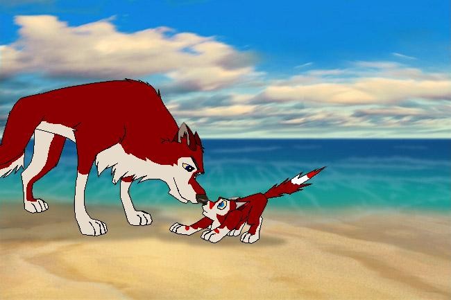 Dakota and My version of his and Rose's pup