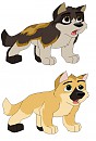 Icarus and Honovi Fan Pups