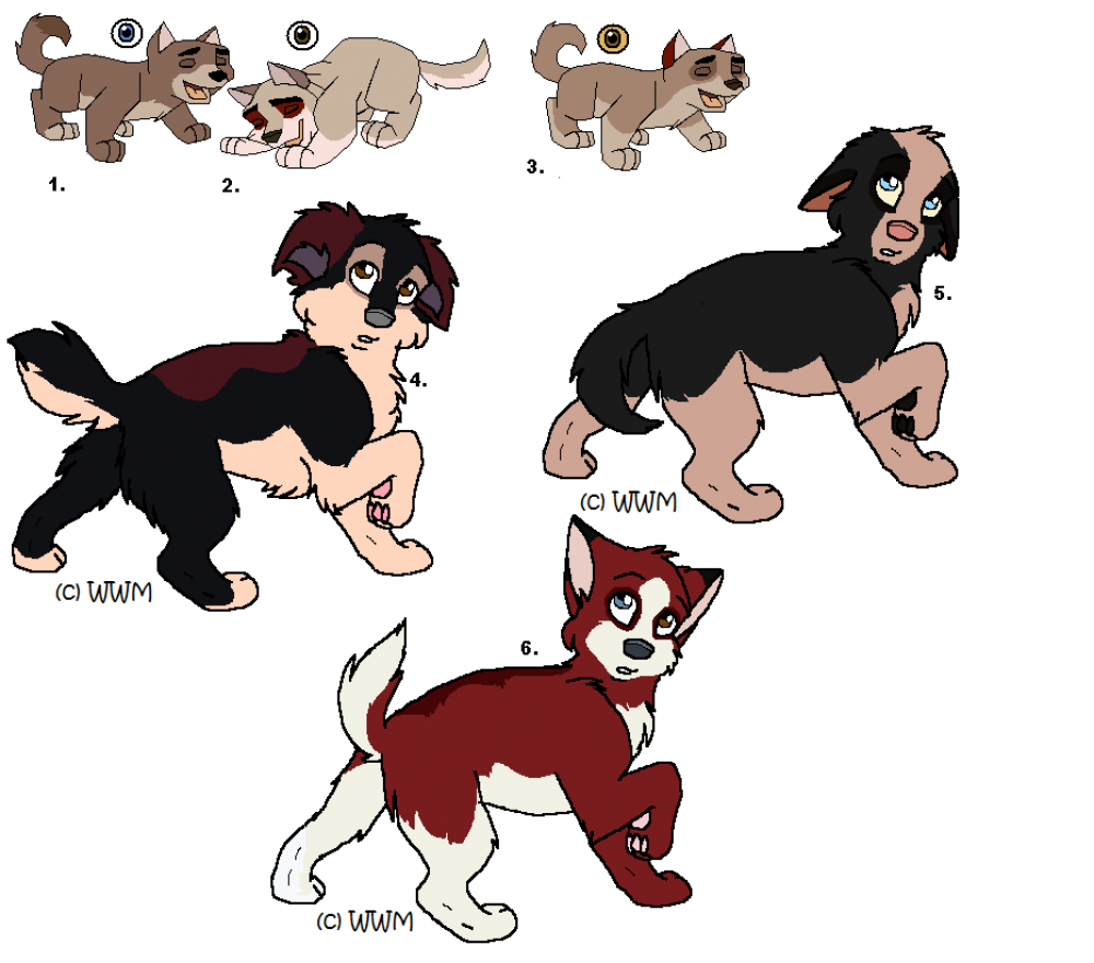 Balto and Jenna/Jenna and Steele Adoptables
