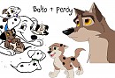 What if Balto had met Perdy from 101 dalmatians?