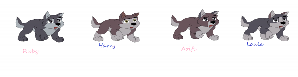 Dusty and Ralph pups