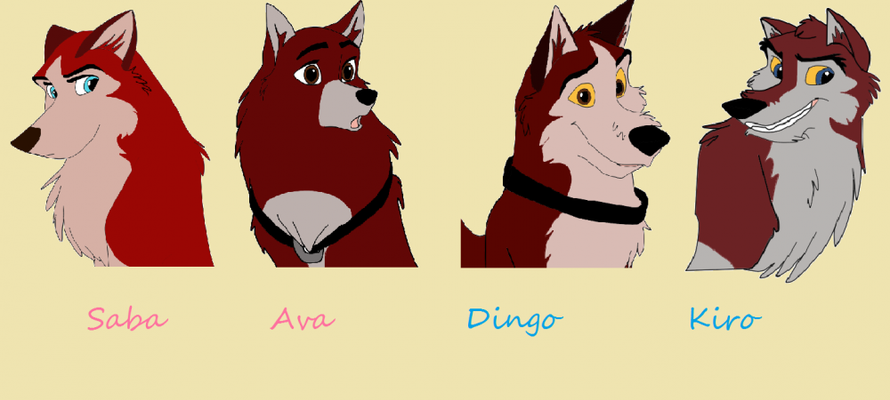 My versions of  Baltos pups as adults