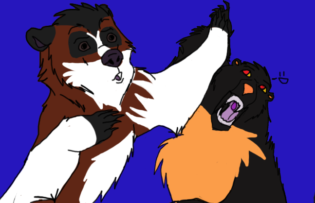 THE epic bear high five...EVA