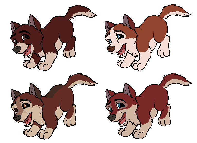 All dem red pups
