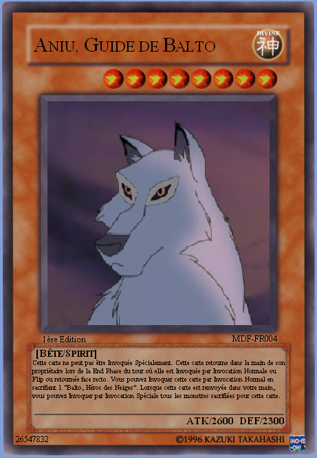 Funcard Yu-Gi-Oh ! Aniu :
