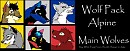 Wolf Pack Alpine head wolves