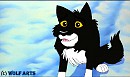 The real Balto with the animated Balto's eyes.