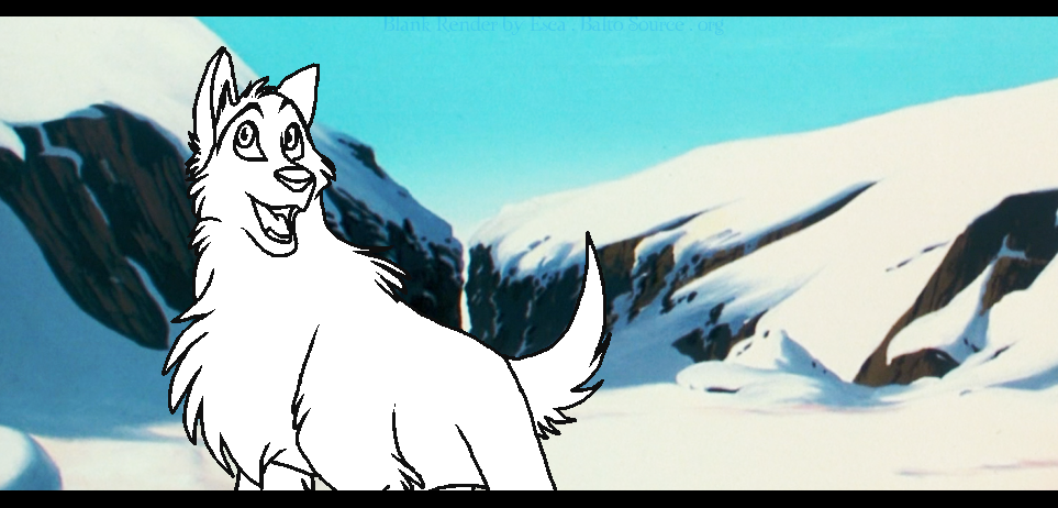 Blank render: Adolescent Wolf Male