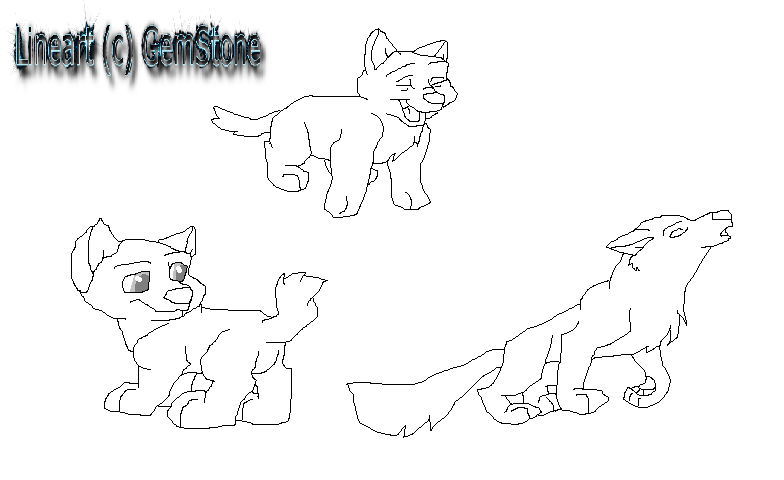 Puppy Linearts! READ RULES!
