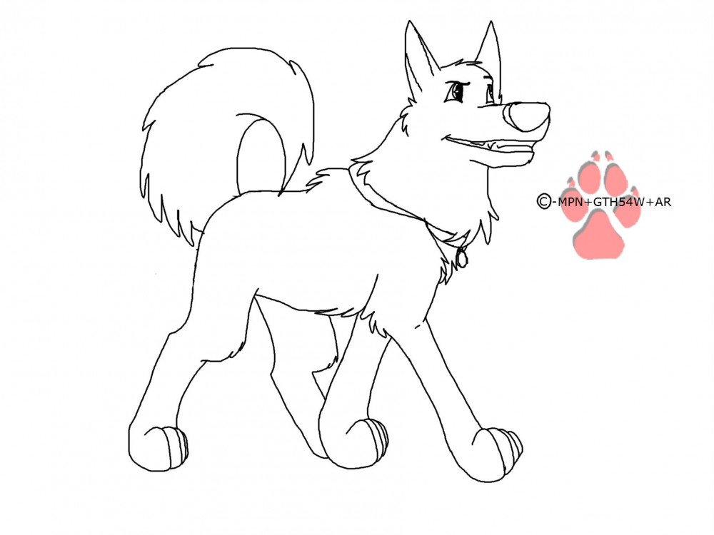 Lineart cartoon 1