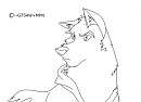 RANDOM ANGRY BALTO LINEART