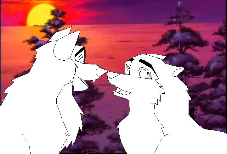 couple nuzzle