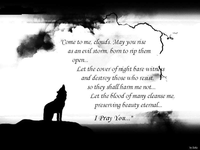 The Bathory Wolf Prayer