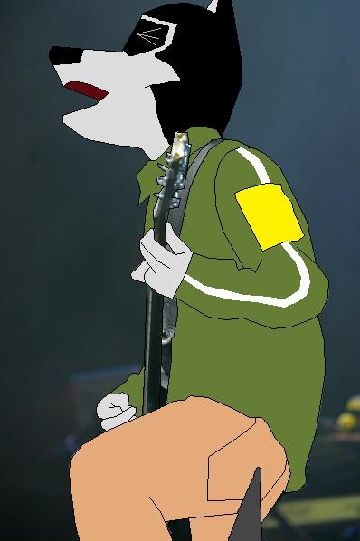 Kiko playing electric guitar