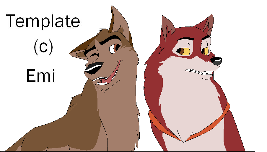 If Balto were a husky, and Jenna was a wolf