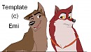 If Balto were a husky, and Jenna was a wolf