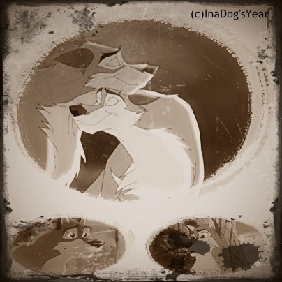 Balto and Aleu Antique Photo