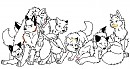 The whole family