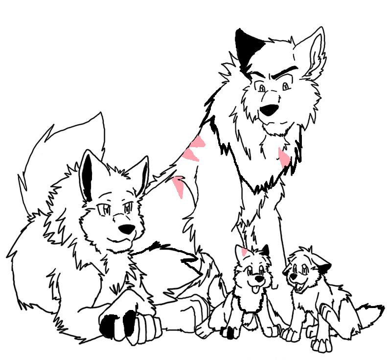 My own wolf family