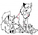 My own wolf family